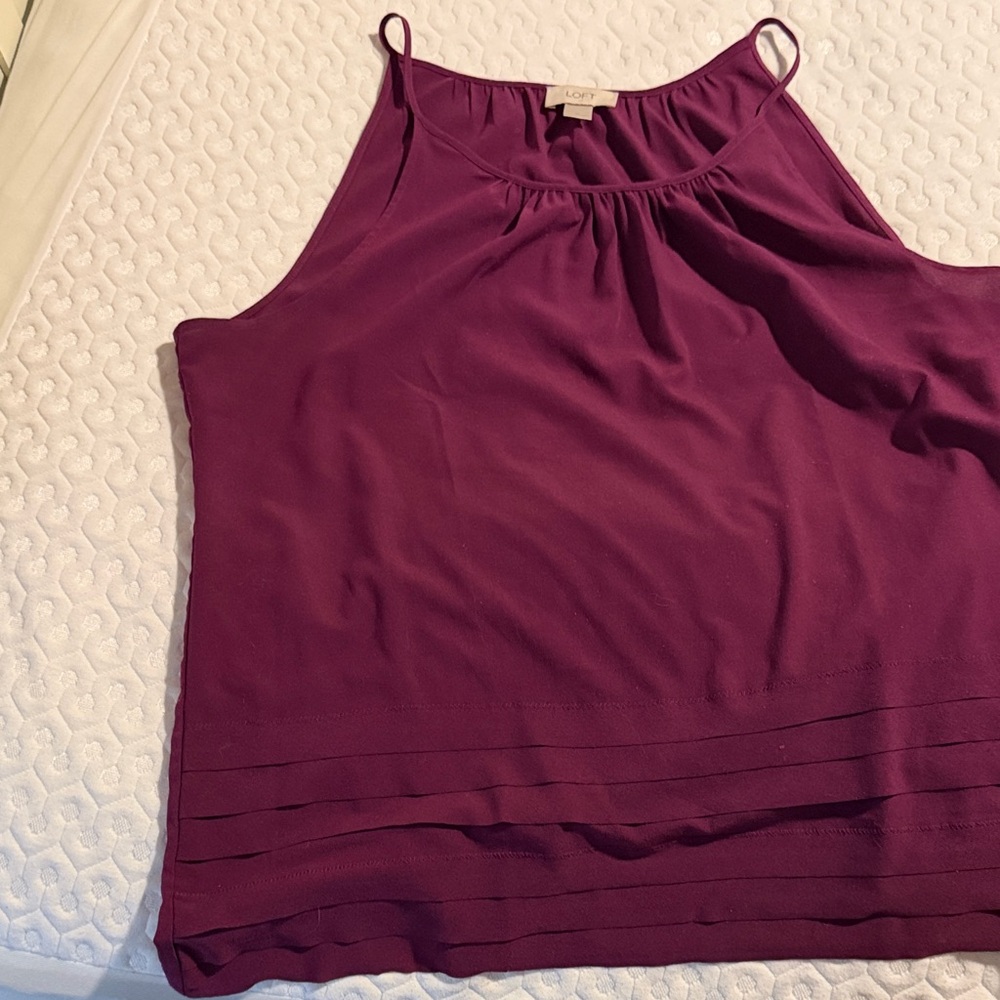LOFT Deep Purple Camisole Top